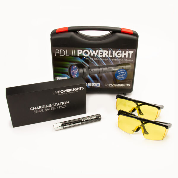 Starter set PDL II POWERLIGHT Series 23 UV-A flashlight